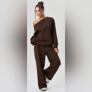 Brown Women's 2 Piece Sweat set